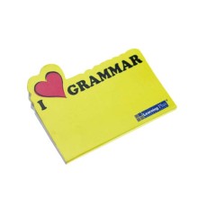 Diecut sticky memo pad with cover - Learning Plus